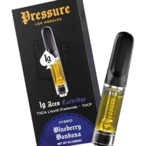 Blueberry Bandana Pressure LA Aces THCA+THCP Cartridge 1G