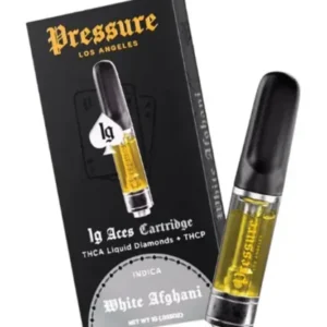 White Afghani Pressure LA Aces THCA+THCP Cartridge 1G
