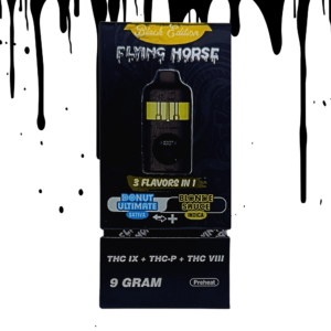Flying Horse Black Edition 9g Disposable, THC-IX THC-P THC-VIII